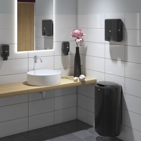 Tork Çöp Kovası 50 L Siyah | Endüstriyel Çöp Kovası 563008