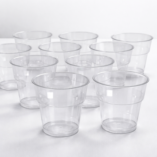 Kristal Plastik Bardak 1000 Adet – Tek Kullanımlık Şeffaf Soğuk İçecek Bardağı
