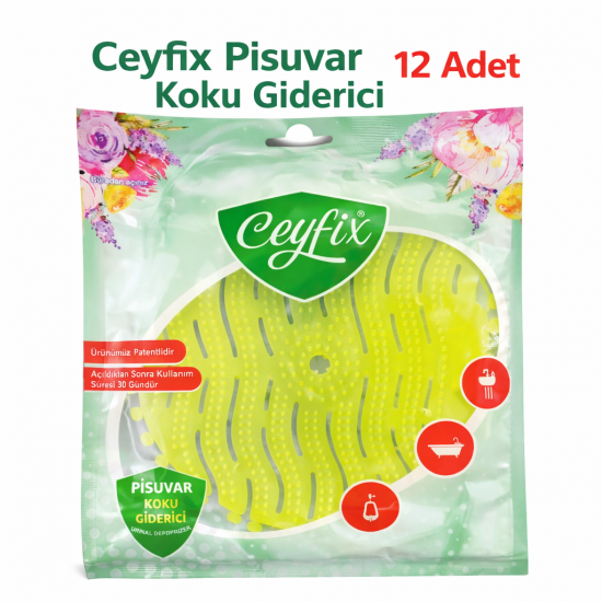 Ceyfix Pisuvar Koku Giderici Limon Kokulu 12 Adet (Kutu İçi 12 Adet)