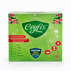 Ceyfix Pisuvar Koku Giderici Limon Kokulu 12 Adet (Kutu İçi 12 Adet)