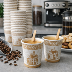 4 Oz Karton Bardak 2000 Adet – Tek Kullanımlık Türk Kahvesi ve Espresso Bardağı