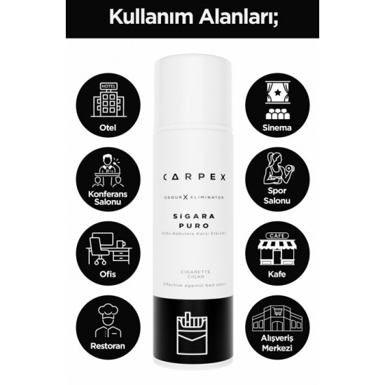 Carpex Odour Sigara Puro Kötü Koku Giderici Sprey 500 ML