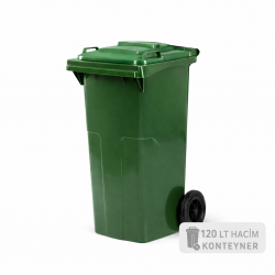 Çöp Konteyner Yeşil 120 Litre 