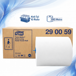 Tork Matic Hareketli Endüstriyel Kağıt Havlu 280m 6 Rulo – 290059